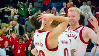 Keisei Tominaga ridiculous step back buzzer beater Three Nebraska Husker Men’s Basketball 31524 [upl. by Tonia]