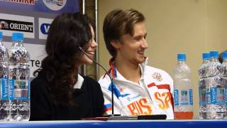 Rostelecom Cup 2014 Press conference after FD part 2 [upl. by Ailb]