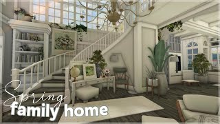 Bloxburg  Realistic Elegant TwoStory Spring Family Home  Roblox  House Build [upl. by Caras]