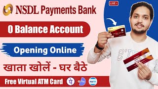 NSDL Payment Bank Account Opening Online 2023  NSDL Bank Account Opening  NSDL Payment Bank [upl. by Zinck]