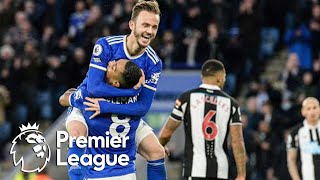 James Maddison nets fourth Leicester City goal v Newcastle United  Premier League  NBC Sports [upl. by Cooperstein]