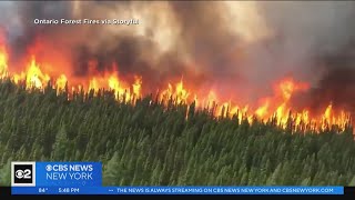 NY forest rangers speak about battling Canadian wildfires [upl. by Arak]