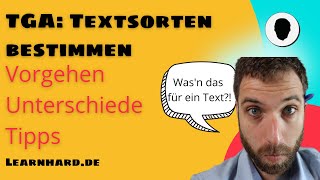 Die Textsortenbestimmung im TGA  ein Überblick zum Vorgehen und den Textsorten [upl. by Ahgiel]