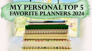 MY PERSONAL TOP 5 FAVORITE PLANNERS  2024 [upl. by Dolf]