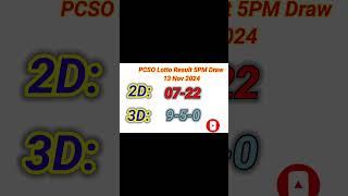 Lotto Result Today 5pm live draw 13 November 2024 Swertres Ez2 PCSO complete 5pm result today [upl. by Tengdin]