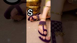 Stylish letter wala sandals।। color design sandal ।। trendnewsandalshortsBiswajitaKhatuad9p [upl. by Scammon]