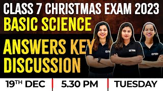 Class 7 Basic Science Christams Exam  Answer Key Discussion  Exam Winner [upl. by Elora]