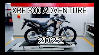 XRE 300 ADVENTURE CINZA FOSCO 2022 DETALHES [upl. by Libbna]