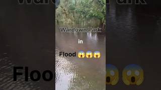 Wardown Park in Flood😱😳😲 2024 rain nature heavyrain flood [upl. by Yrruc]