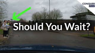 Should you Give Way to Pedestrians at Junctions and How its Marked on the British Driving Test [upl. by Devona]