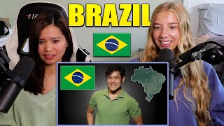 American Girls React to Geography Now Brazil [upl. by Dnalloh123]