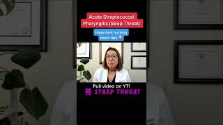 Strep Throat Pediatrics  LevelUpRN [upl. by Sassan]