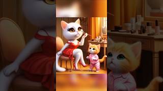 Kitten with makeup cat cute cartoon kitten cutecats funny [upl. by Stefan]