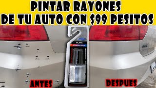 Como QUITAR RAYONES DE TU AUTO FACIL Y RAPIDO con RETOCADORES DE PINTURA AUTOZONE 🚗🚙 [upl. by Cathy]