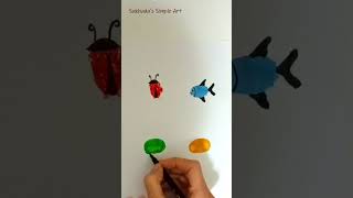 Thumb Impression Art  Finger printing thumb impression animals YouTube Shorts [upl. by Ayvid331]