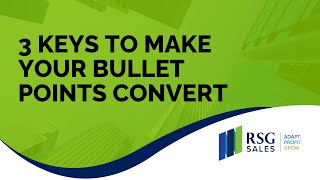 3 Keys To Make Your Bullet Points Convert [upl. by Tavy]