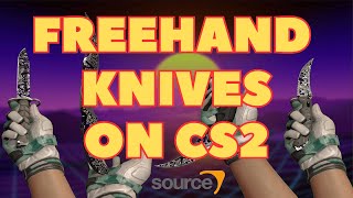 ALL FREEHAND KNIVES IN CS2  SKINS SHOWCASE COUNTER STRIKE 2 [upl. by Adnylam]