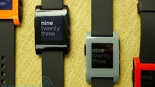 Pebble Smartwatch Hands On  Engadget At CES 2013 [upl. by Princess]