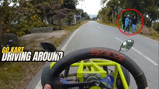 a Go Kart Driving Around CROSS KART  HOMEMADE MINI BUGGY MINI JEEP  MINI CARS  GO KART BUILD [upl. by Frankel]