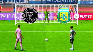 FIFA 23  INTER MIAMI VS ARGENTINA I PENALTY SHOOTOUT I FINAL CHAMPIONS LEAGUE 2024 I [upl. by Ylro]