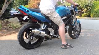 SV650 Delkevic exhaust [upl. by Willie]