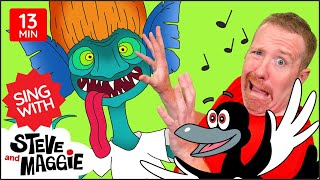 Forest Animals Song and More  Halloween Songs for Kids  Sing with Steve and Maggie [upl. by Sells]