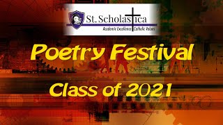 Poetry Festival by the Class of 2021 of St Scholastica School [upl. by Kenelm]