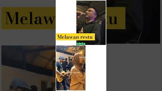 Melawan restu MAHALINI Cover Live perform aldiputra delishaokta melawanrestu [upl. by Lien223]