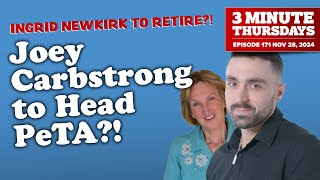 Joey Carbstrong To Head PeTA and Replace Ingrid Newkirk [upl. by Alegnave]