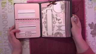 Tuto scrap  Journal intime  part 6 carnets et couverture [upl. by Kcirdahc]