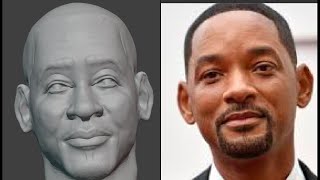 Will Smith Blender SculptingLikeness [upl. by Aicitel794]