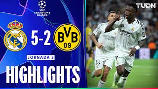 HIGHLIGHTS  Real Madrid 52 Borussia Dortmund  UEFA Champions League 2425  TUDN [upl. by Aelanna922]