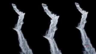 Waterfall  RealFlow and 3ds Max  krakatoa test  vfxmill [upl. by Jed]