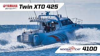 Noosa Cat 4100 Powered By Twin XTO 425hp Yamaha Outboards [upl. by Nitnilc198]