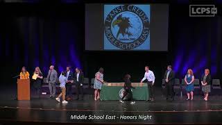 Middle School East Honors Night  June 7 2023 [upl. by Ronyam]