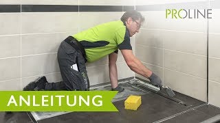 PROLINE PROCHANNEL Linienentwässerung für perfekte bodengleiche Duschen [upl. by Notsecnirp]