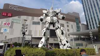 Japan 4k Afternoon POV LoFi  Yurikamome line Odaiba Unicorn Gundam Rainbow Bridge [upl. by Neelat]