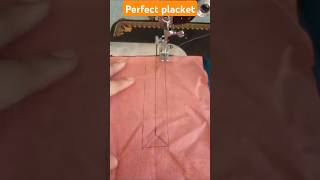 Perfect placket cutting stitchingHow to make a perfect placketshort [upl. by Bergen]