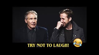 Ryan Gosling amp Harrison Ford Being Assholes To Each Other 😂😂 LOWI [upl. by Yerga]