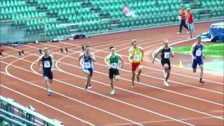 Karsten Warholm 100 m under NM mangekamp på Bislett 19052013 [upl. by Anayeek]