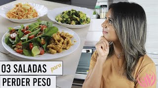 03 RECEITAS DE SALADAS QUE AJUDAM A PERDER PESO Substituindo o jantar [upl. by Folly]