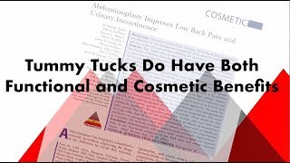 Tummy Tucks Can Improve Back Pain Plastic Surgery Hot Topics with Rod J Rohrich MD [upl. by Hi646]