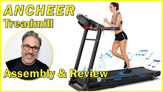 ANCHEER TREADMILL  Unboxing Assembly Review [upl. by Coretta]