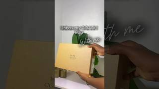 COACH BAG UNBOXING link in bio to shop bagunboxing coachbag [upl. by Yelnet176]