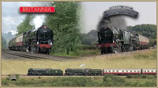 Saphos Summer Steam with Britannia amp Royal Scot  August 2020 [upl. by Yblek404]