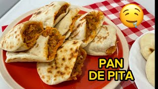 Receta PAN DE PITA fácil RecetasRicasdeIrene [upl. by Weil573]