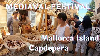 Mallorca Villages Spain Walk Market May 2022🇪🇸 CAPDEPERA ⛰Mallorca Castle Island Walking [upl. by Yrot492]