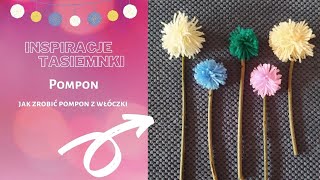 Jak zrobić pompon z włóczki How to make a pompom from yarn [upl. by Loziram]