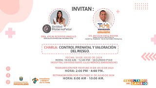 Control prenatal y valoración de riesgo [upl. by Imoyaba]