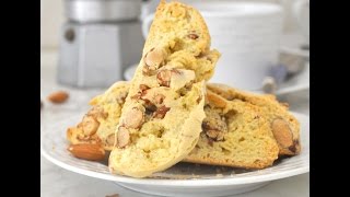 Traditional Italian Biscotti with Whole Almonds by Cooking with Manuela [upl. by Drareg66]